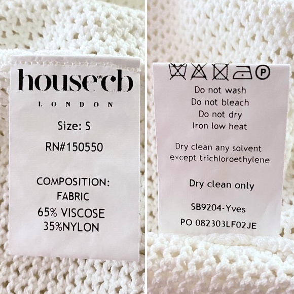 NEW House of CB Yves Knit Top White Small - Picture 17 of 17